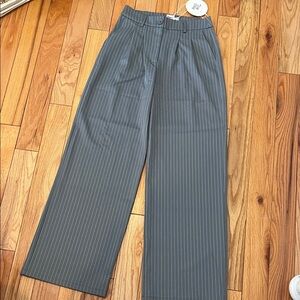 Princess Polly Charcoal Pinstripe Dress Pants
